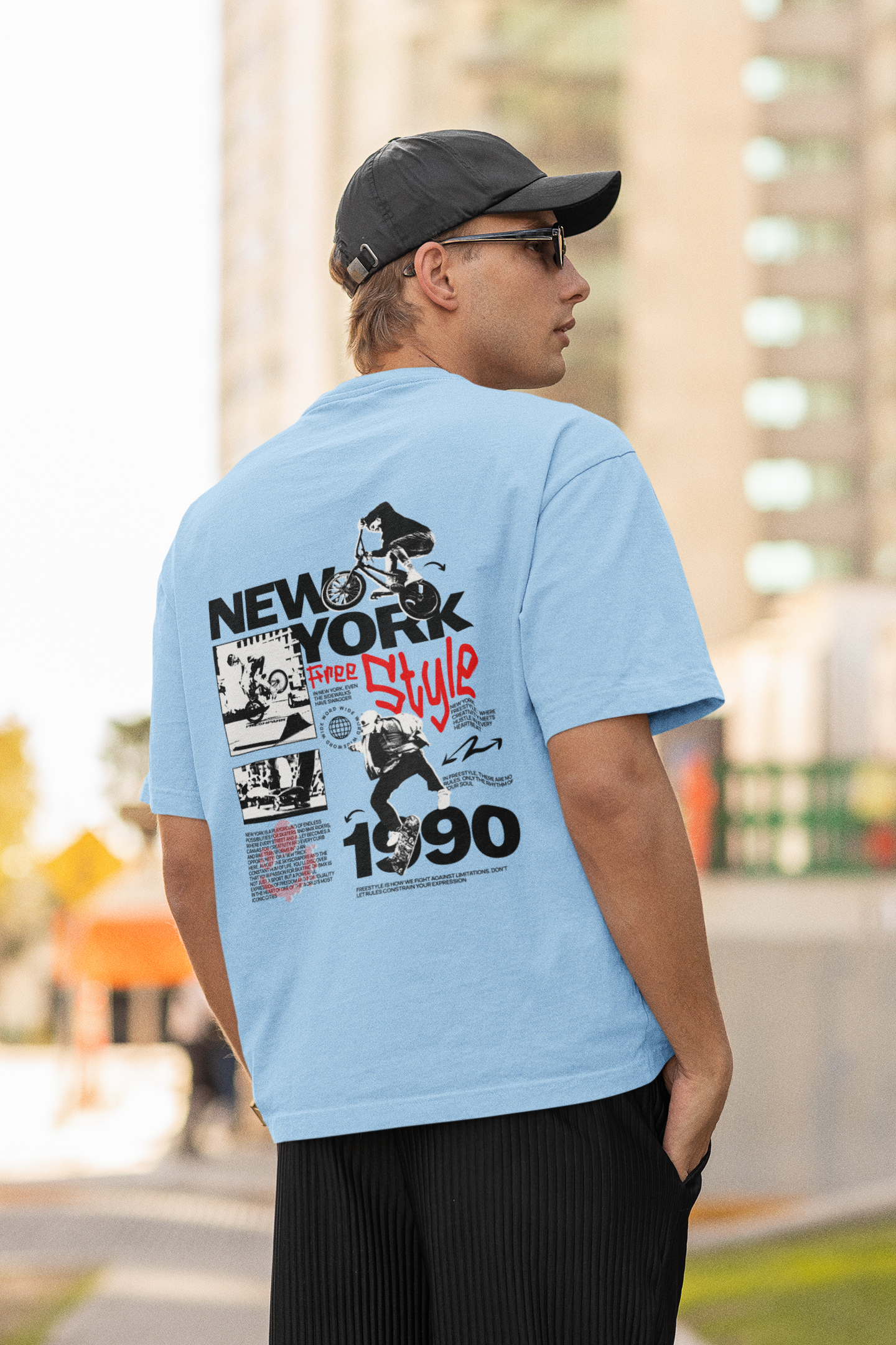 New York Free Style Oversized T-shirt