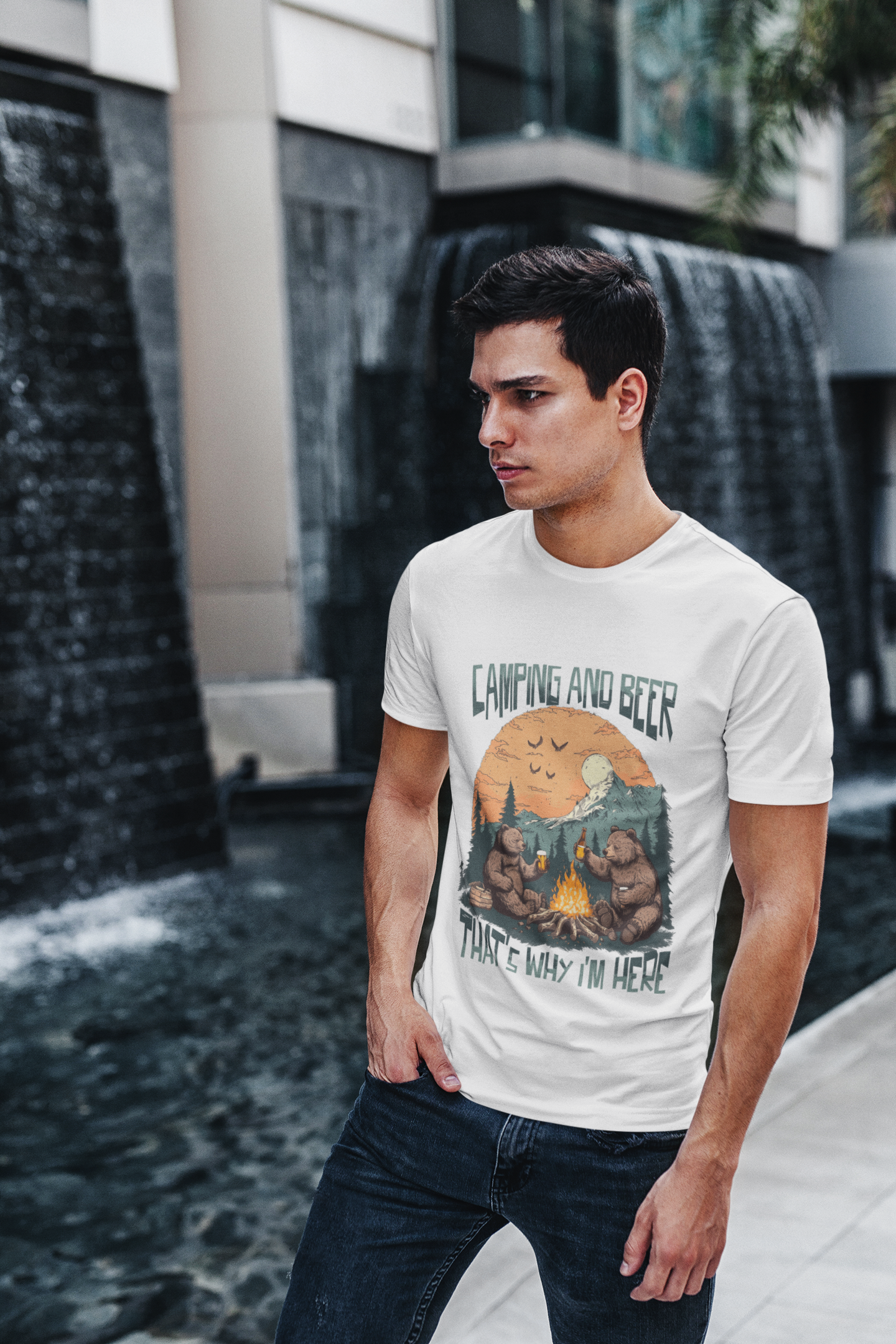 Camping & Beer Classic Fit T-Shirt