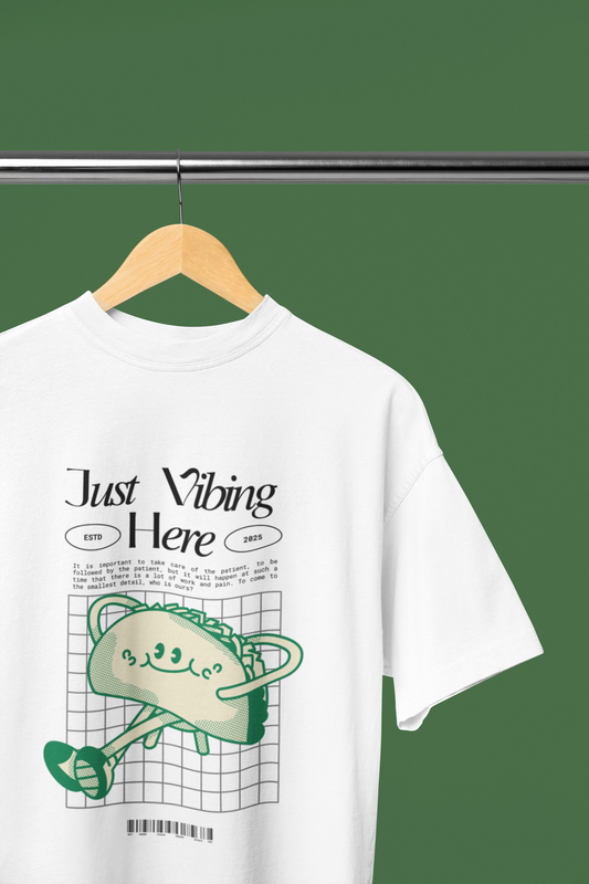 Just Vibing Here Oversized T-shirt