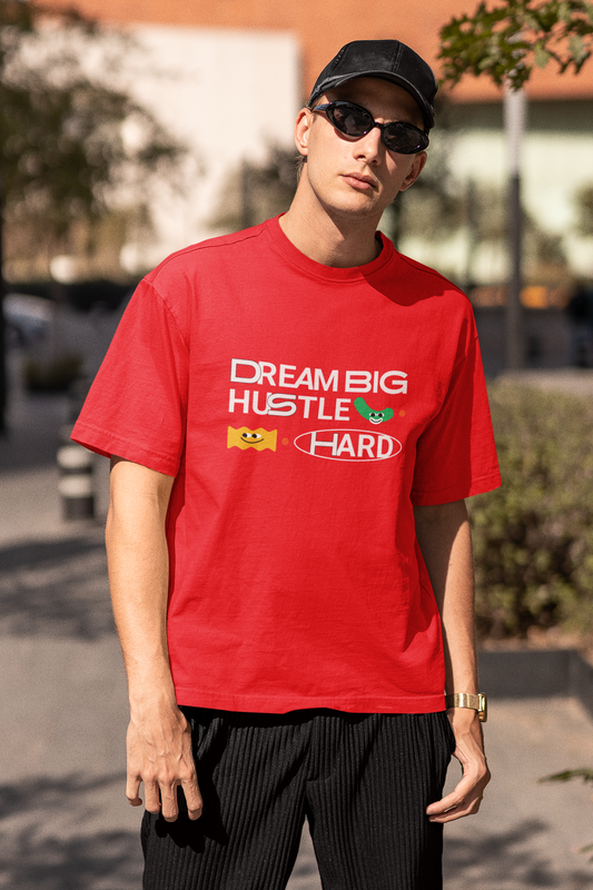 Dream Big Hustle Hard Oversized T-Shirt